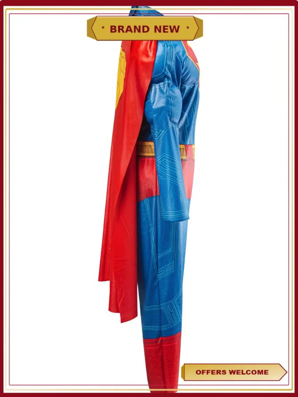 Rubies Superman Muscle Chest Halloween Costume Boys Size L 10/12